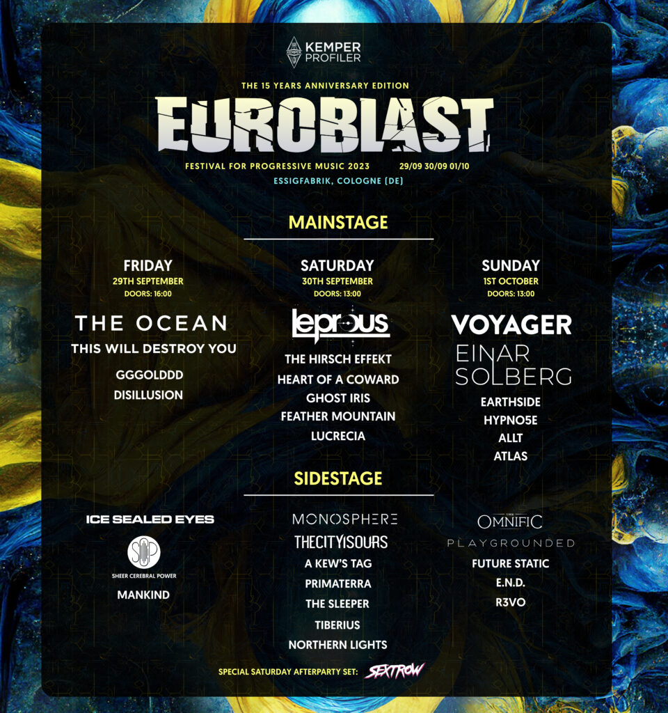 Euroblast 2023 Running Order