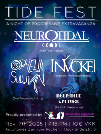 TideFest, 7.11.25, Aachen
NeuroTidal
