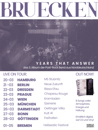 BRUECKEN - "years that answer" release tour